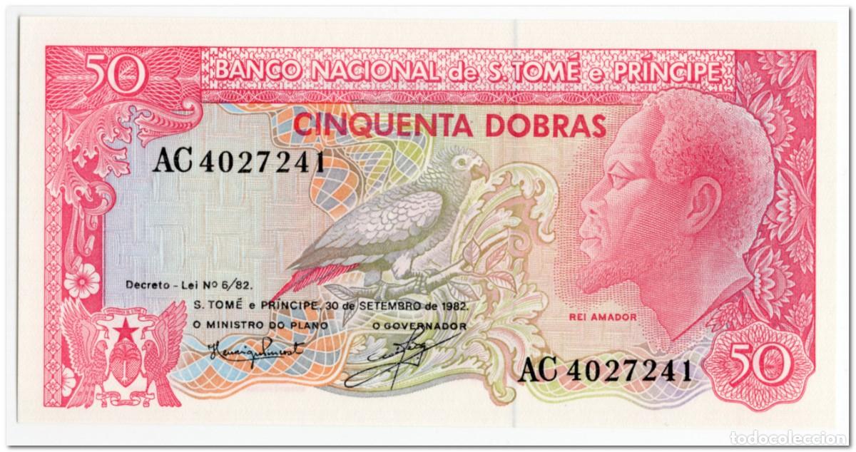 Billetes extranjeros: SAINT THOMAS & PRINCE,50 DOBRAS,1982,P.56,UNC