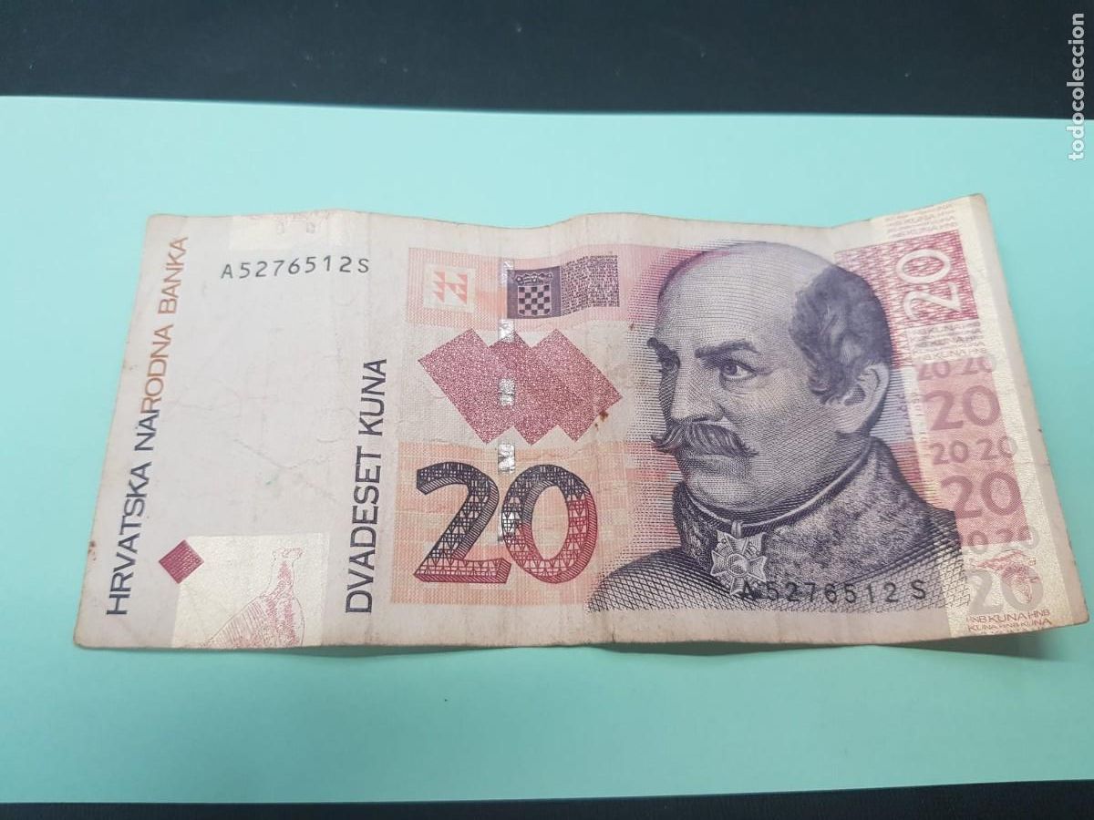 Billetes extranjeros: CROACIA-20 KUNA-2012