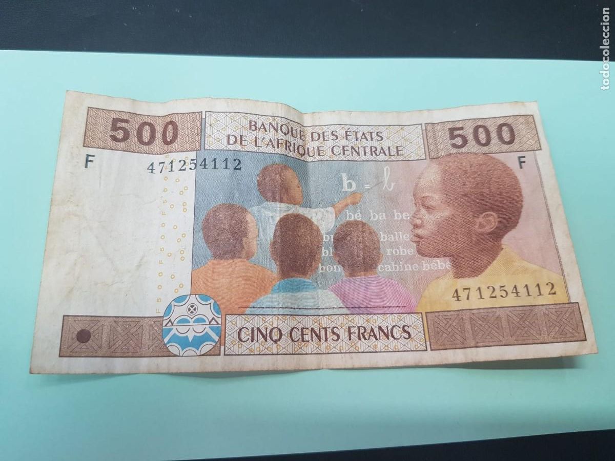 Billetes extranjeros: ESTADOS DE AFRICA CENTRAL-500 FRANCOS-2002