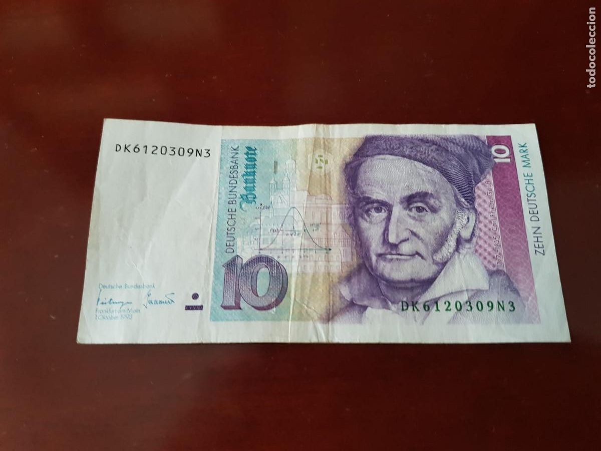 Billetes extranjeros: ALEMANIA-10 MARCOS-1993