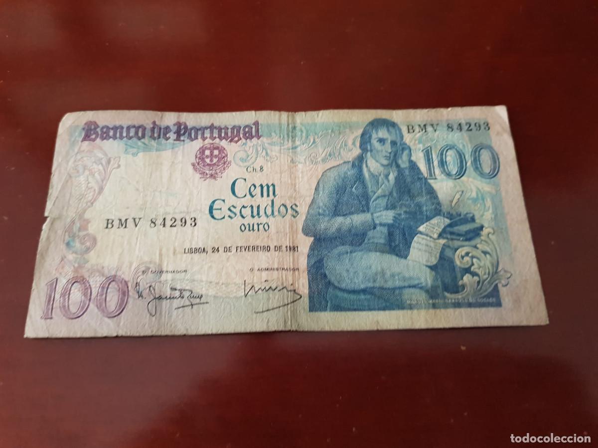 Billetes extranjeros: PORTUGAL-100 ESCUDOS-1981