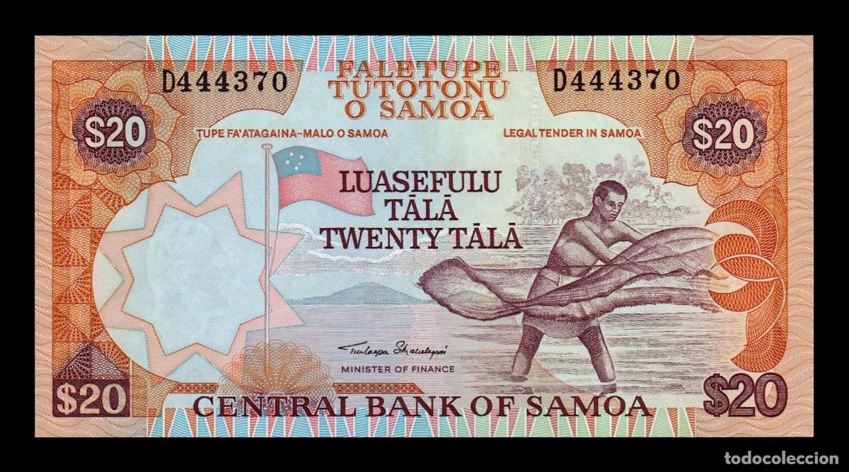 Billetes extranjeros: Samoa 20 Tala 2002 Pick 35a(2) Sc Unc