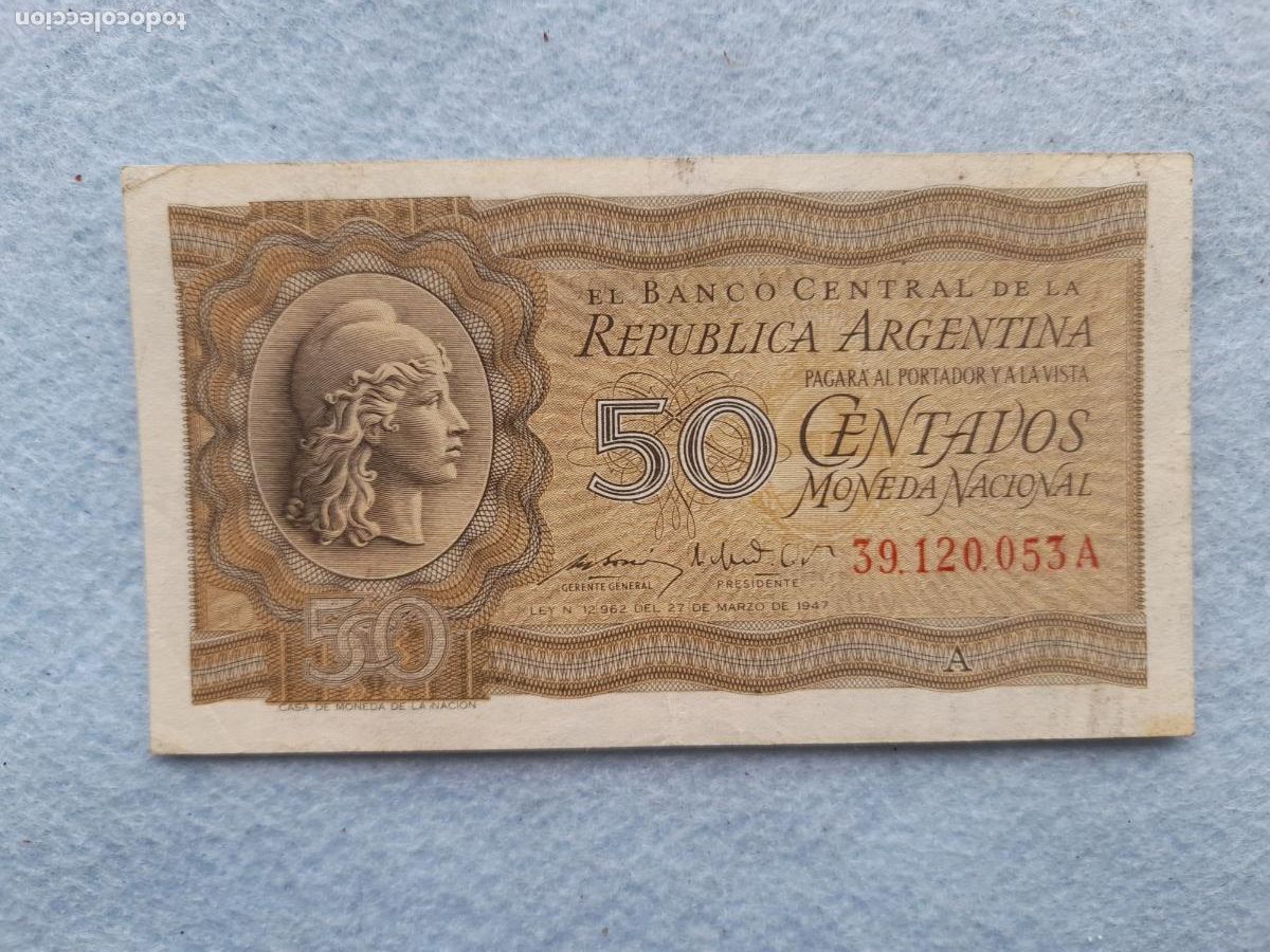 Billets internationaux: Argentina. 50 Centavos. 27 de Marzo de 1947.