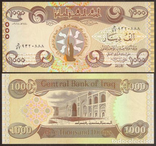 Billetes extranjeros: IRAK (IRAQ). Conmemorativo 1000 dinars 2018. Monumentos UNESCO. S/C