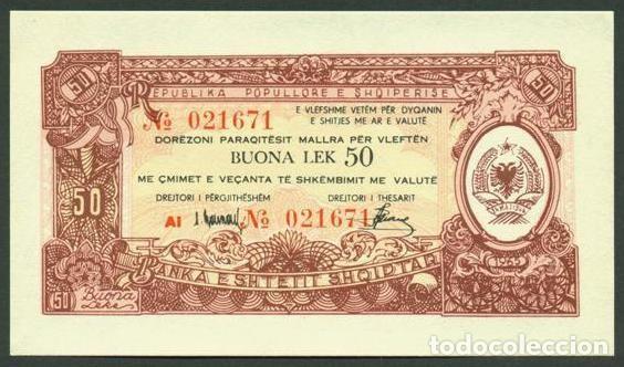 Billetes extranjeros: ALBANIA. 50 lek 1965. Pick FX27. S/C.