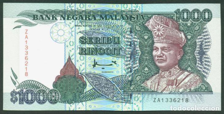 Billetes extranjeros: MALASIA (MALAYSIA). 1000 ringgit (1995). G&D. Pick 34A. RARETE.