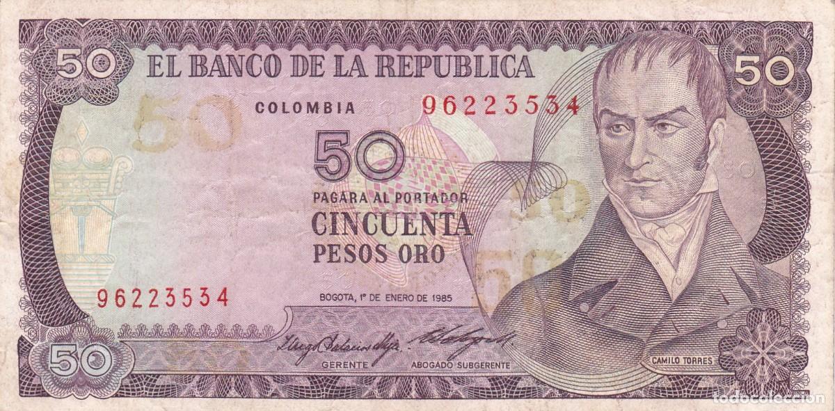 International Banknotes: COLOMBIA - 50 PESOS ORO DEDE 1985