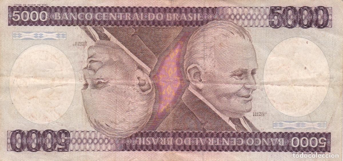 Banconote internazionali: BRASIL - 5000 CRUZEIROS DE 1981