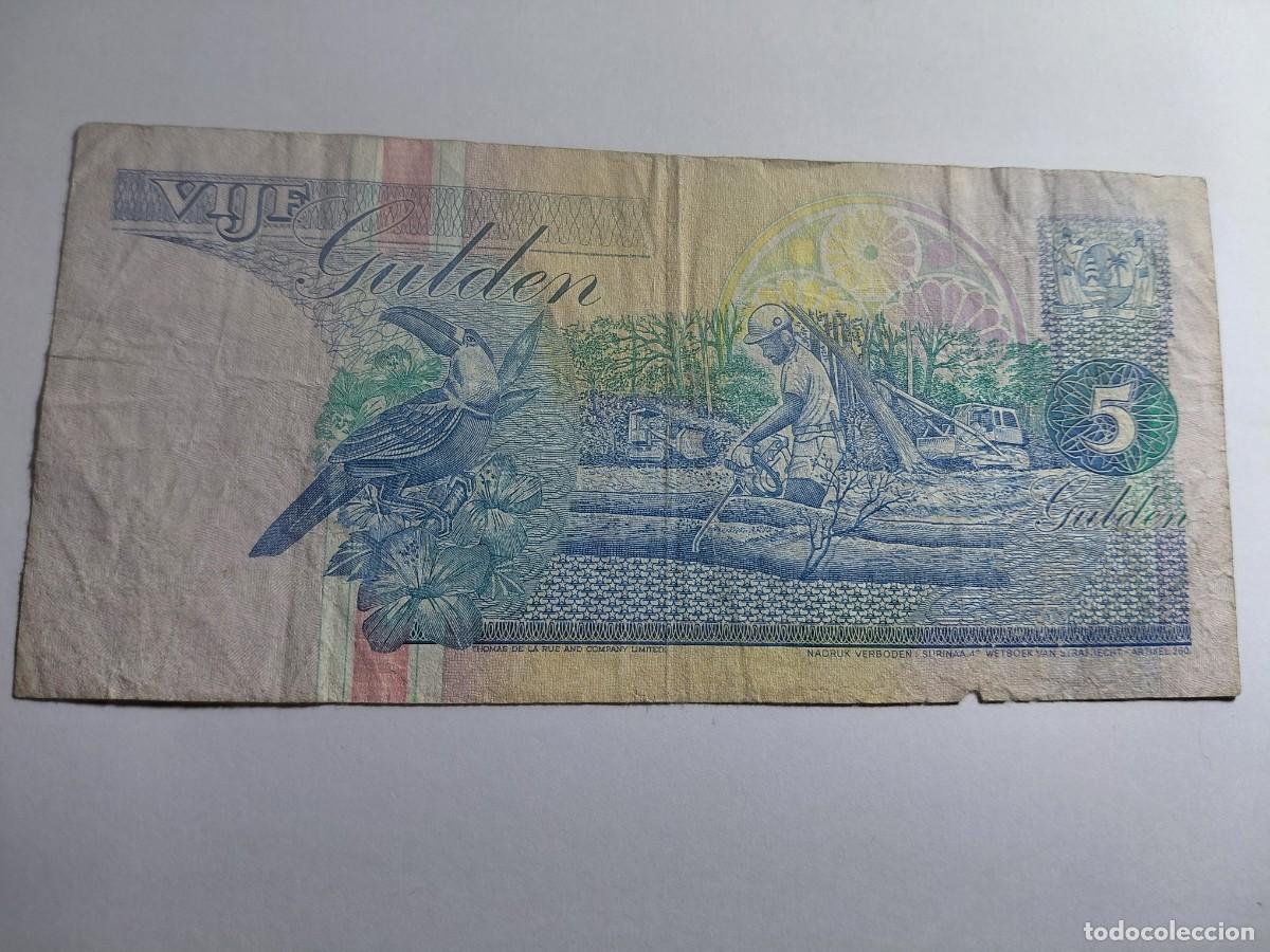 Billetes extranjeros: SURINAME / BILLETE - 5 GULDEN P136