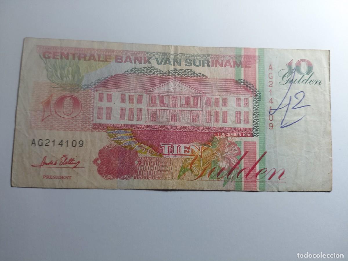 Billetes extranjeros: SURINAME / BILLETE - 10 GULDEN 1996 P137