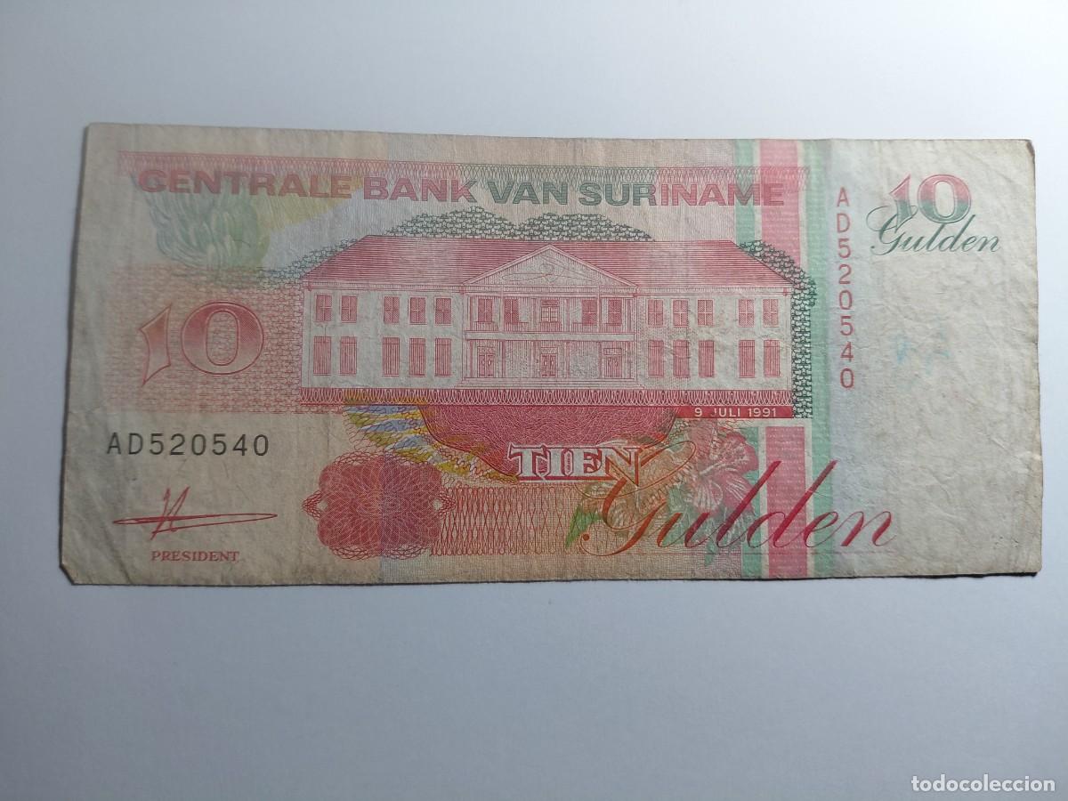 Billetes extranjeros: SURINAME / BILLETE - 10 GULDEN 1991 P137