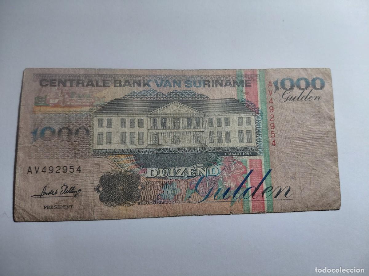 Billetes extranjeros: SURINAME / BILLETE - 1000 GULDEN 1995 P141