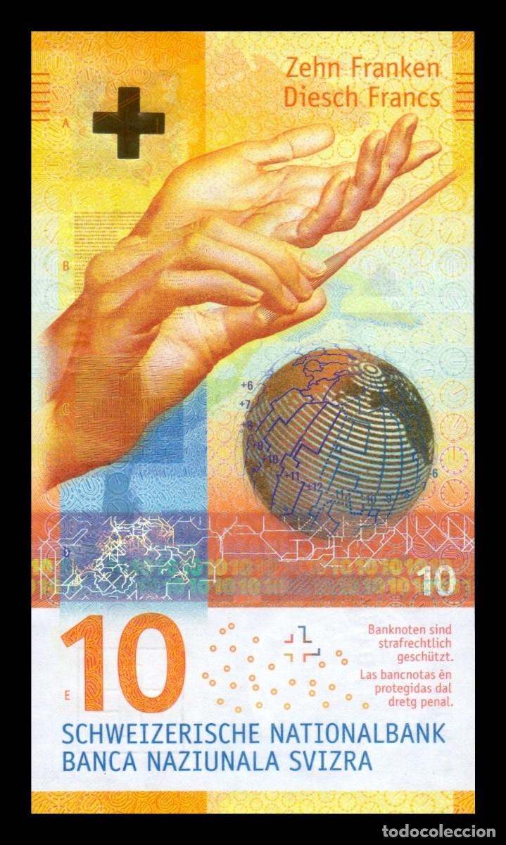 Billetes extranjeros: Suiza 10 Francos 2017 Pick 75d Firma 1 H&iacute;brido Sc Unc