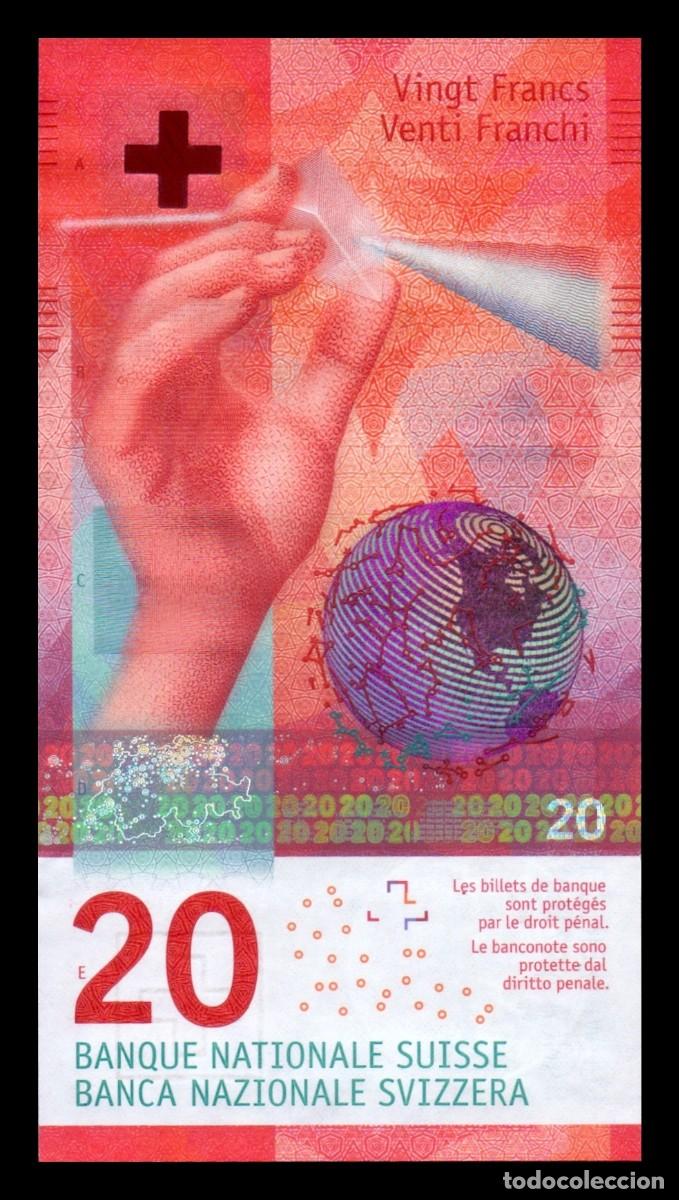 Billetes extranjeros: Suiza 20 Francos 2021 Pick 76i Firma 3 H&iacute;brido Sc Unc