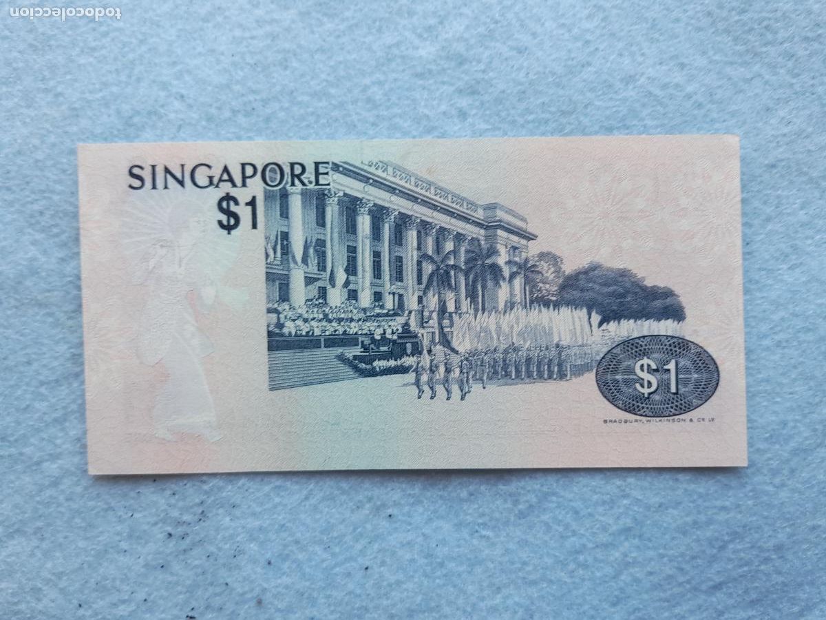 Billetes extranjeros: Singapur. 1 D&oacute;lar. A&ntilde;o 1976. - Foto 2