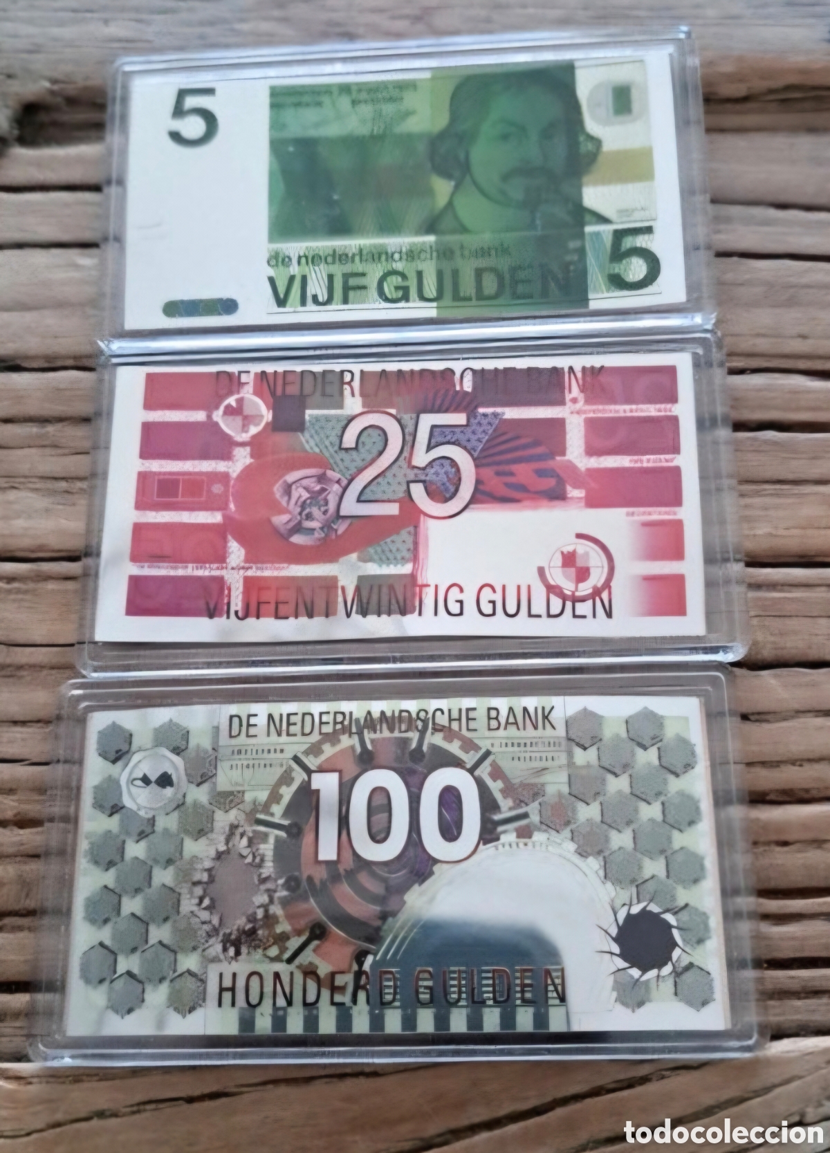 Banconote internazionali: Billetes Holanda Miniatura Plata
