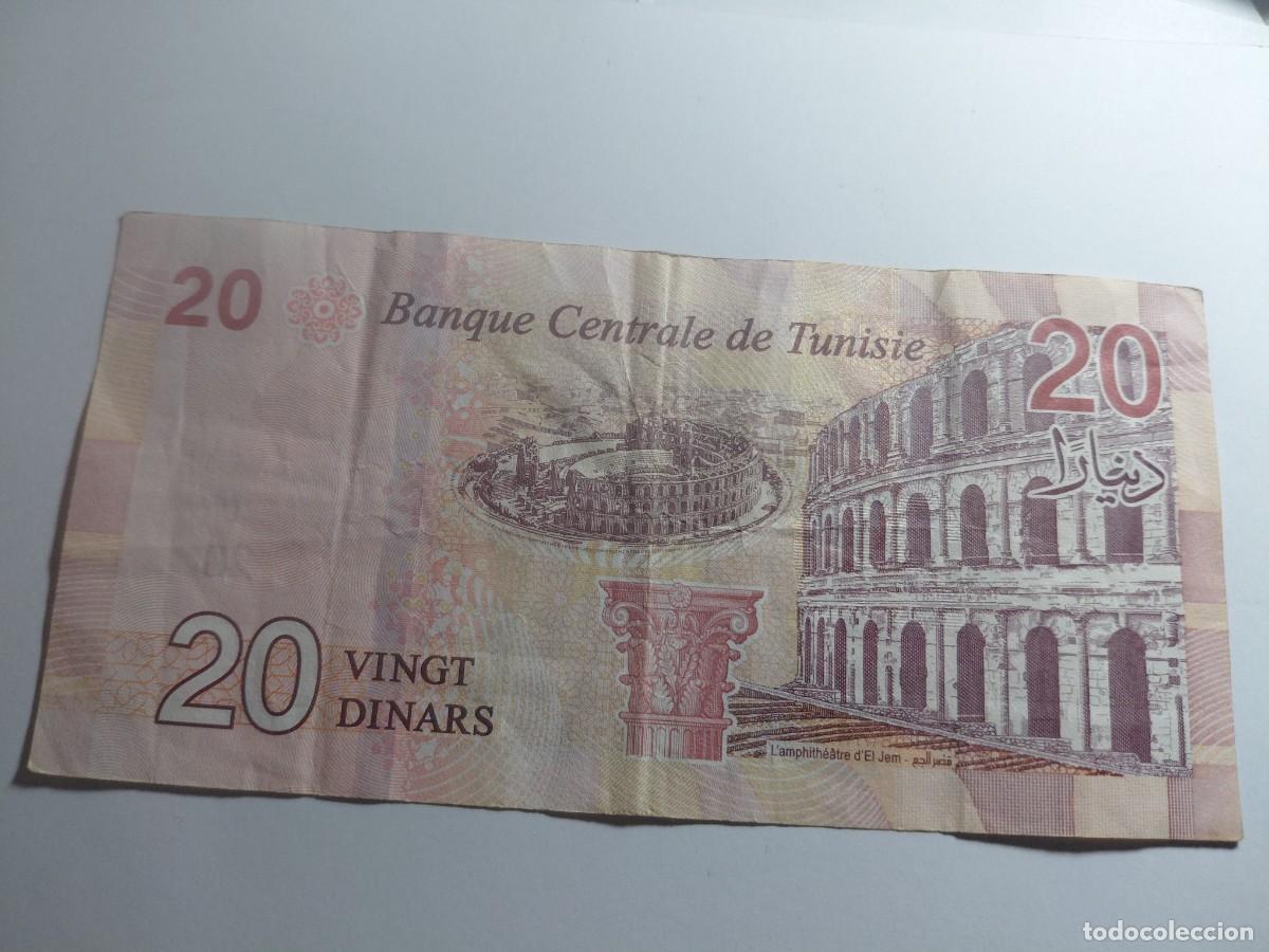 Billetes extranjeros: TUNEZ / BILLETE - 20 DINAR 2017 P97 - Foto 2