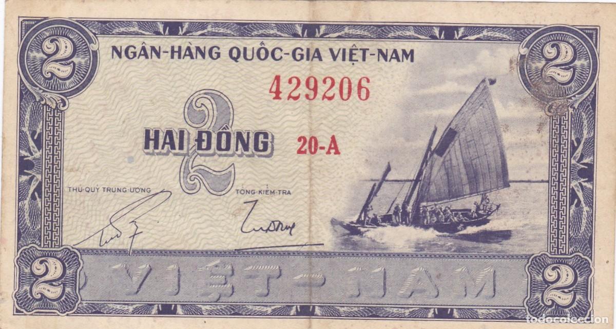 Billets internationaux: VIETNAM DEL SUR - 2 DONG DE 1955