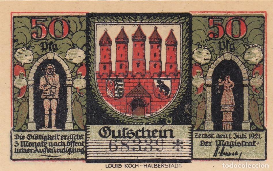 Notas Internacionais: ALEMANIA - BILLETE LOCAL &rdquo;NOTGELD&rdquo; DE 1920/21 - SIN CIRCULAR