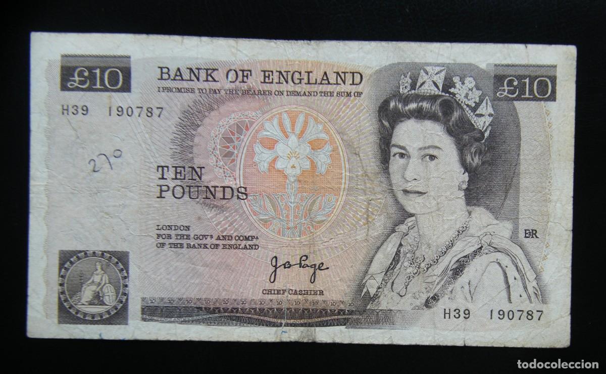 Banconote internazionali: INGLATERRA BILLETE DE 10 LIBRAS 1978-82 CIRCULADO