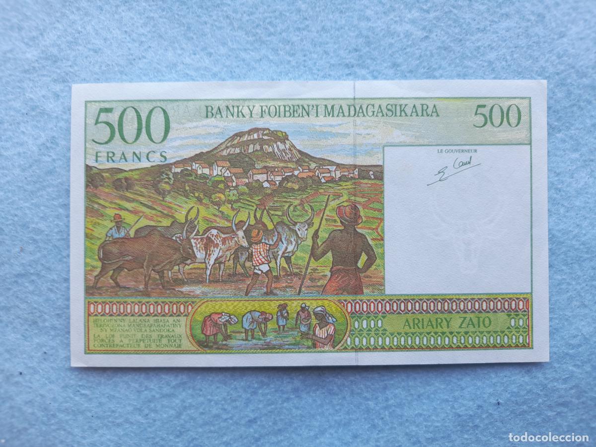Billetes extranjeros: Madagascar. 500 Francos. A&ntilde;o 1994. - Foto 1