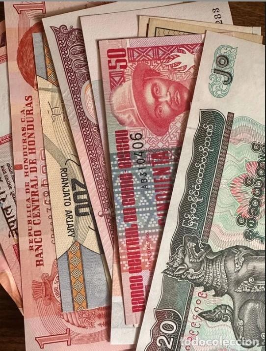 Billetes extranjeros: Lot of 40 banknotes &ndash; banknotes from around the world, UNC (L2/L3)
