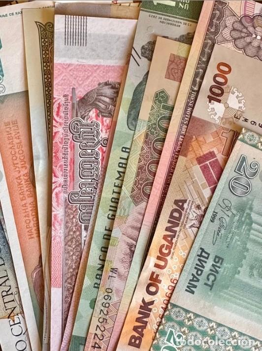 Billetes extranjeros: Lot of 40 banknotes &ndash; banknotes from around the world, UNC (L2/L3)