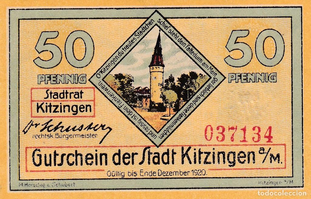 Billetes extranjeros: ALEMANIA - BILLETE LOCAL &rdquo;NOTGELD&rdquo; DE 1920/21 - SIN CIRCULAR