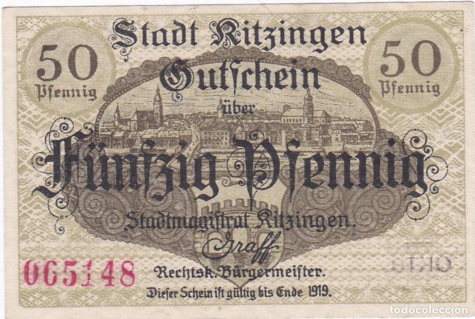 Billetes extranjeros: ALEMANIA - BILLETE LOCAL &rdquo;NOTGELD&rdquo; DE 1920/21 - SIN CIRCULAR