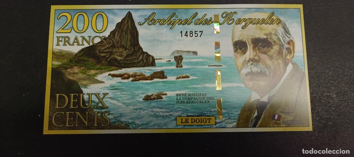 Billetes extranjeros: KERGUELEN 200 FRANCOS 2012 S/C