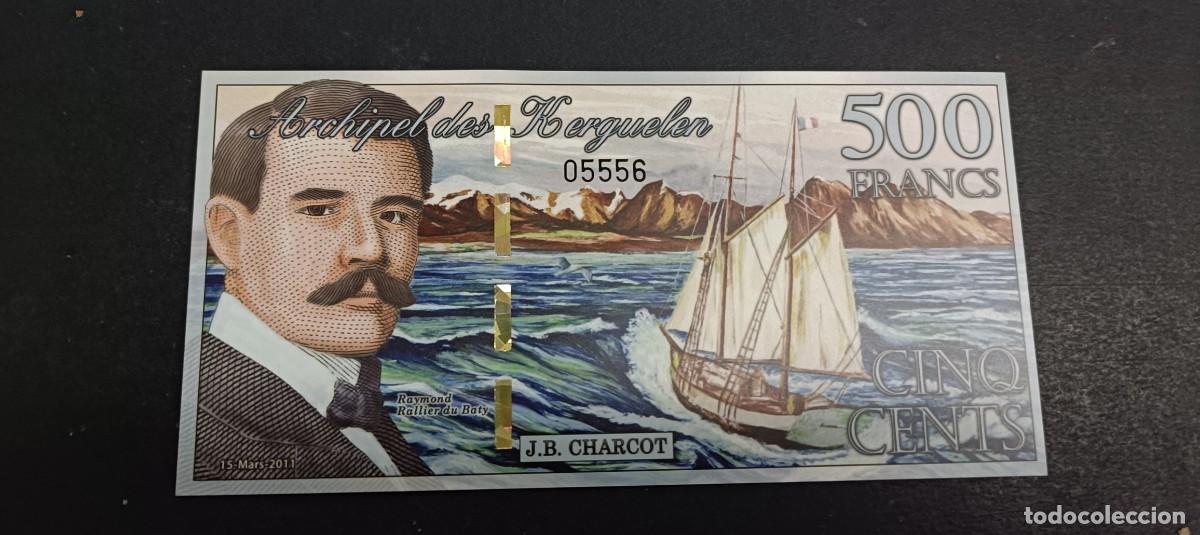 Billetes extranjeros: KERGUELEN 500 FRANCOS 2012 S/C