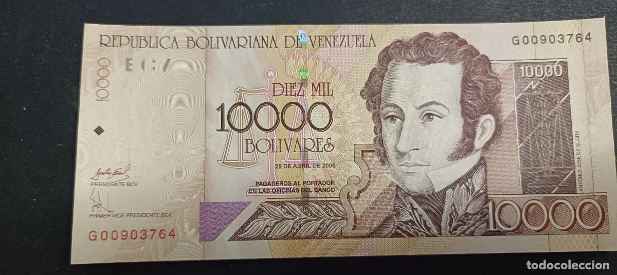 Billetes extranjeros: VENEZUELA 10000 BOLIVARES 2006 S/C P=85 e