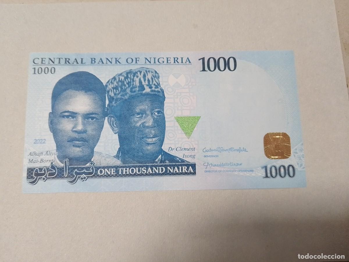 Billetes extranjeros: Billete Nigeria, 1000 Naira, a&ntilde;o 2022, serie A, UNC