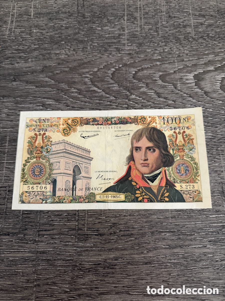 Billetes extranjeros: 100 NF Napole&oacute;n - 100 Nuevos Francos - Francia/Napole&oacute;n - Billete del Banco de Francia