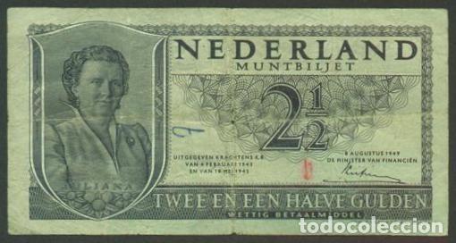Billetes extranjeros: HOLANDA (PAISES BAJOS). 2,5 gulden 1949. Pick 73.