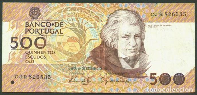 Billetes extranjeros: PORTUGAL. 500 escudos 29.09. 1994.