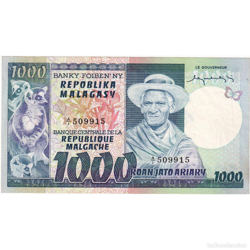 Billetes extranjeros: [#1233880] Madagascar, 1000 Francs = 200 Ariary, UNC 63