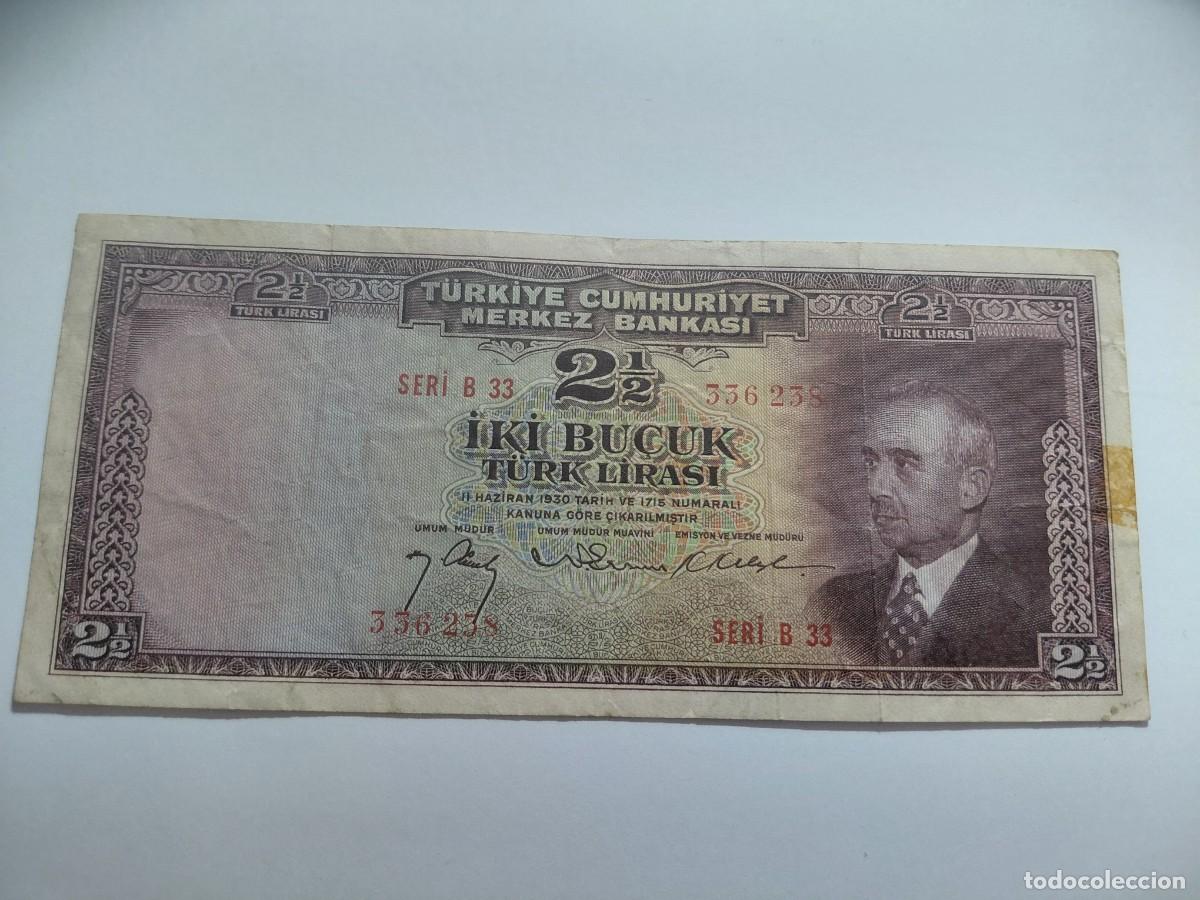 Billetes extranjeros: TURQUIA / BILLETE - 2 1/2 KURUS 1930 P140