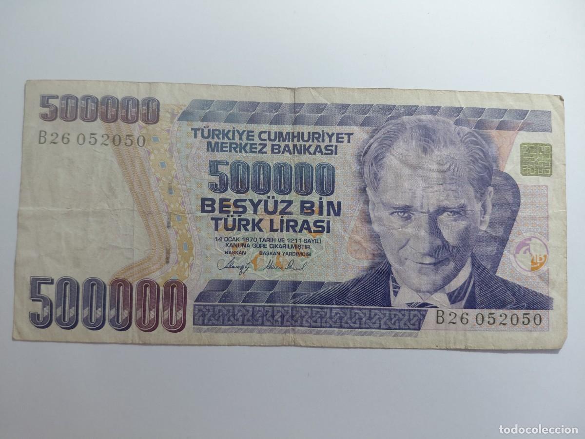 Billetes extranjeros: TURQUIA / BILLETE - 500.000 LIRAS 1970 P208
