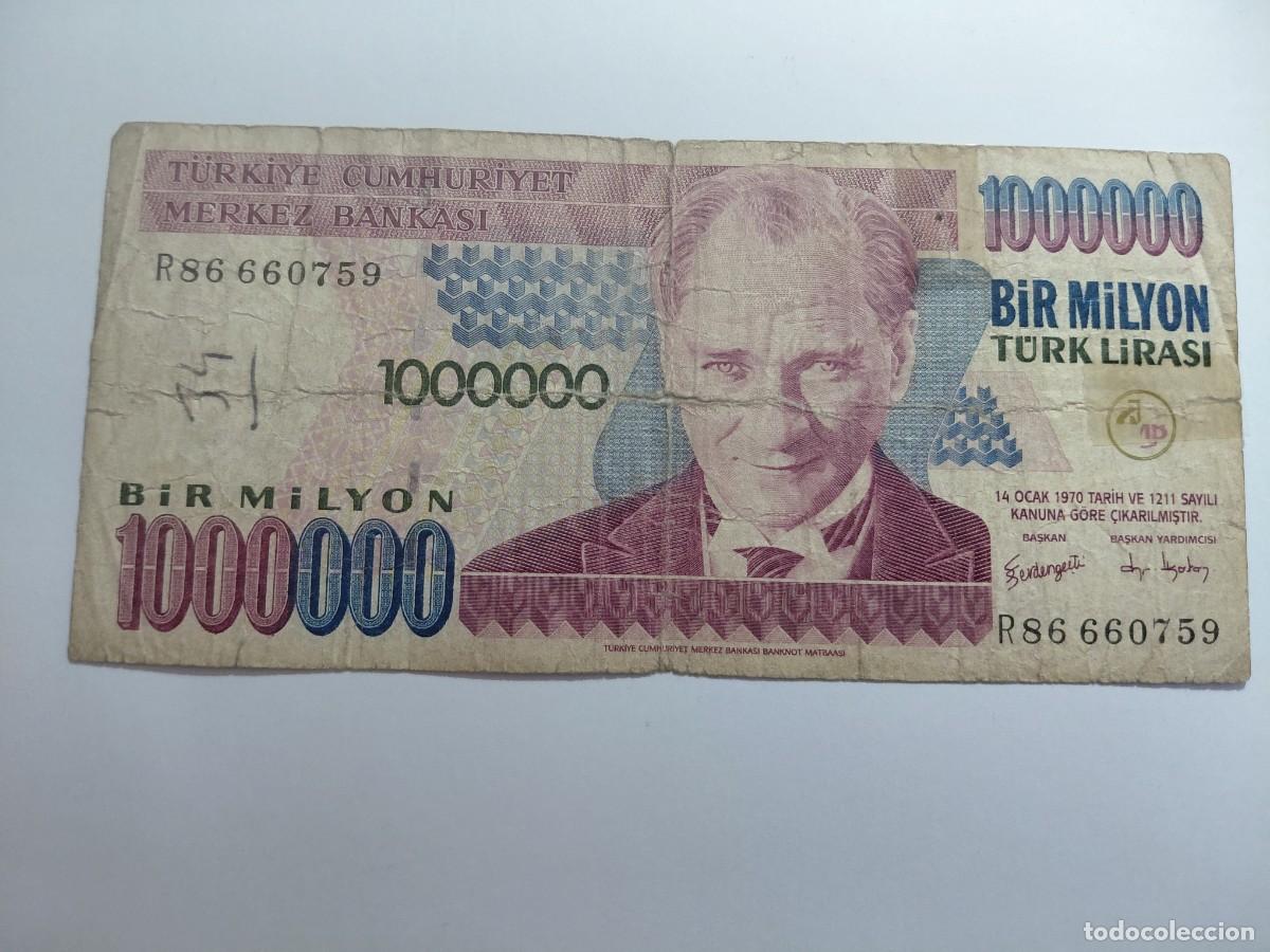 Billetes extranjeros: TURQUIA / BILLETE - 1.000.000 LIRAS 1970 P213
