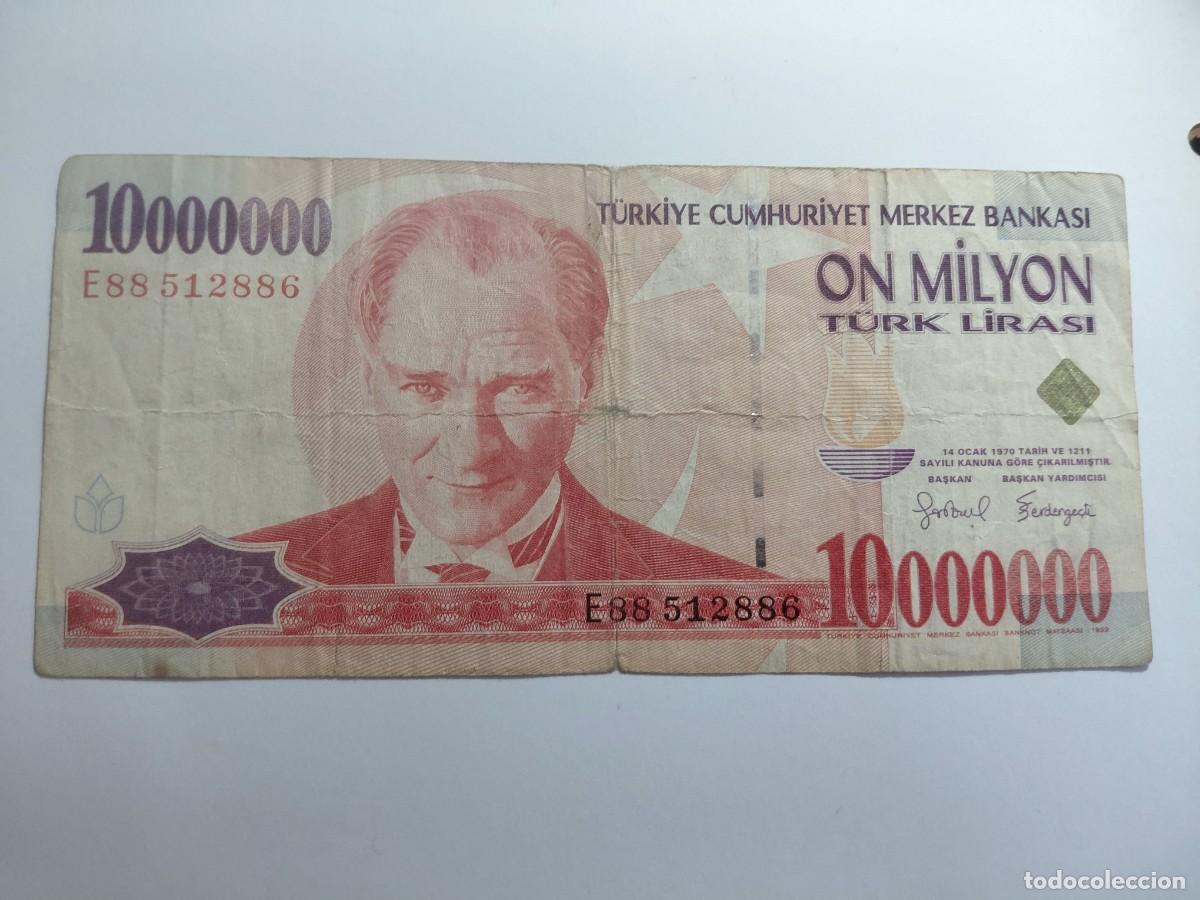Billetes extranjeros: TURQUIA / BILLETE - 10.000.000 LIRAS 1970 P214