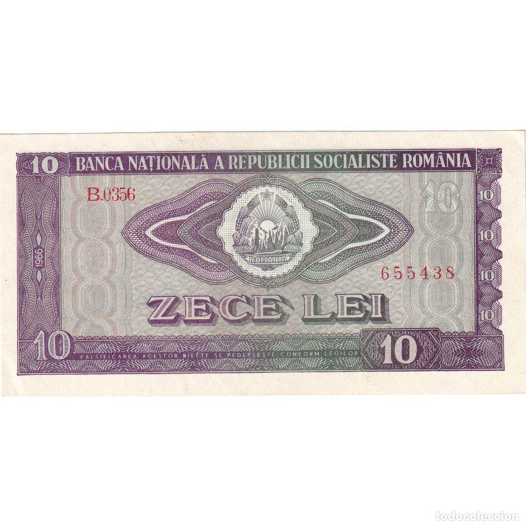 Billetes extranjeros: [#1233828] Billete, 10 Lei, 1966, Ruman&iacute;a, KM:94a, Undated, EBC
