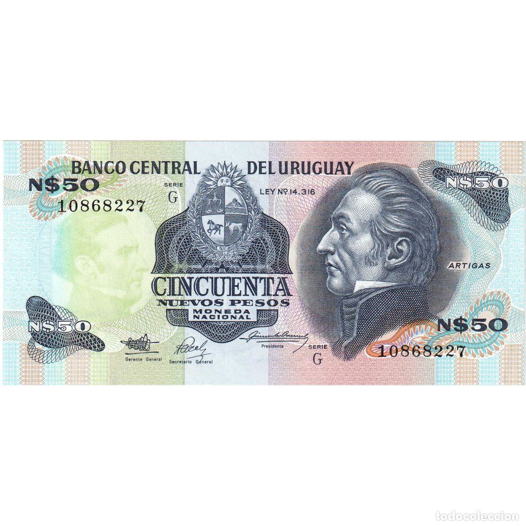Billetes extranjeros: [#1233852] Billete, 50 Nuevos Pesos, Undated, Uruguay, KM:61a, Undated, UNC