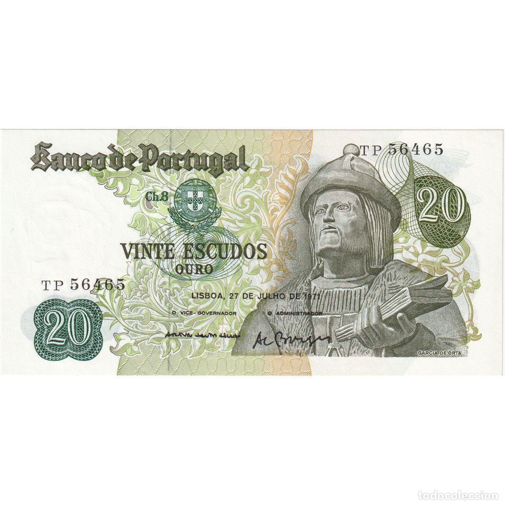 Billetes extranjeros: [#1233835] Billete, 20 Escudos, 1971, Portugal, 1971-07-27, UNC