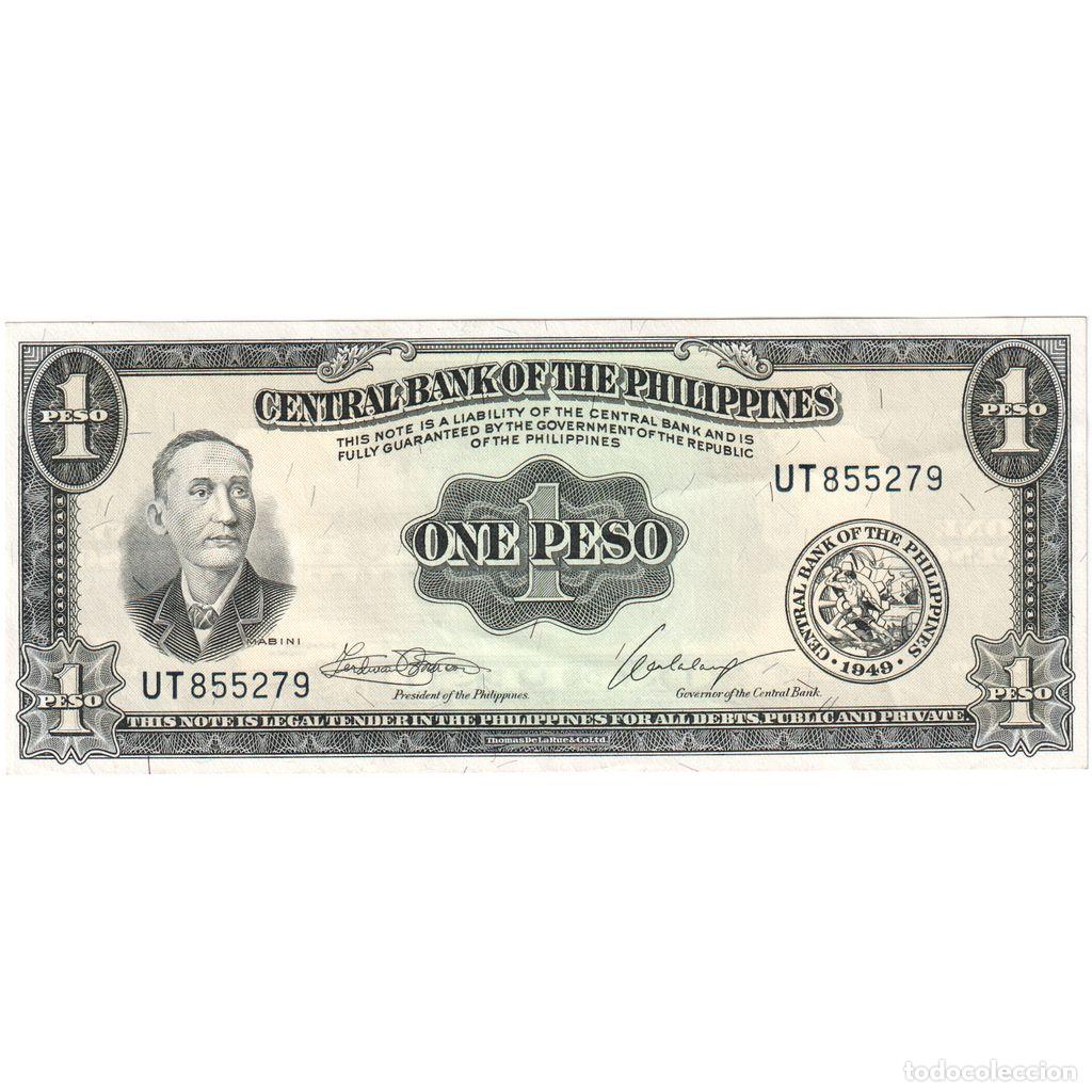 Billetes extranjeros: [#1233864] Billete, 1 Peso, Undated (1949), Filipinas, KM:133h, UNC