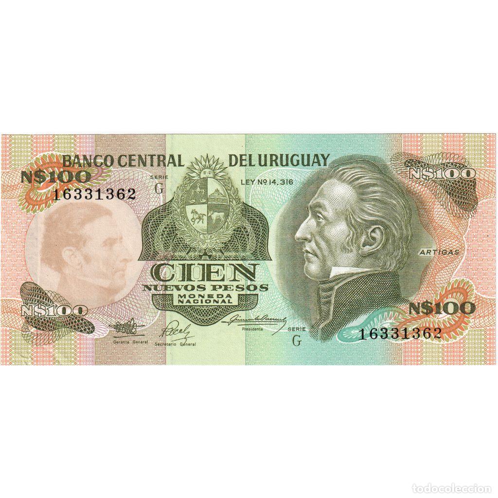 Billetes extranjeros: [#1233894] Billete, 100 Nuevos Pesos, Undated (1987), Uruguay, KM:62a, UNC