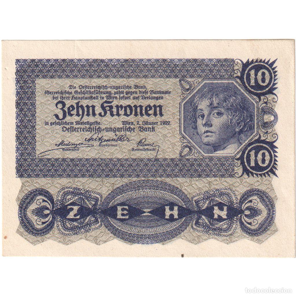 Billetes extranjeros: [#1233885] Austria, 10 Kronen, 1922-01-02, SC