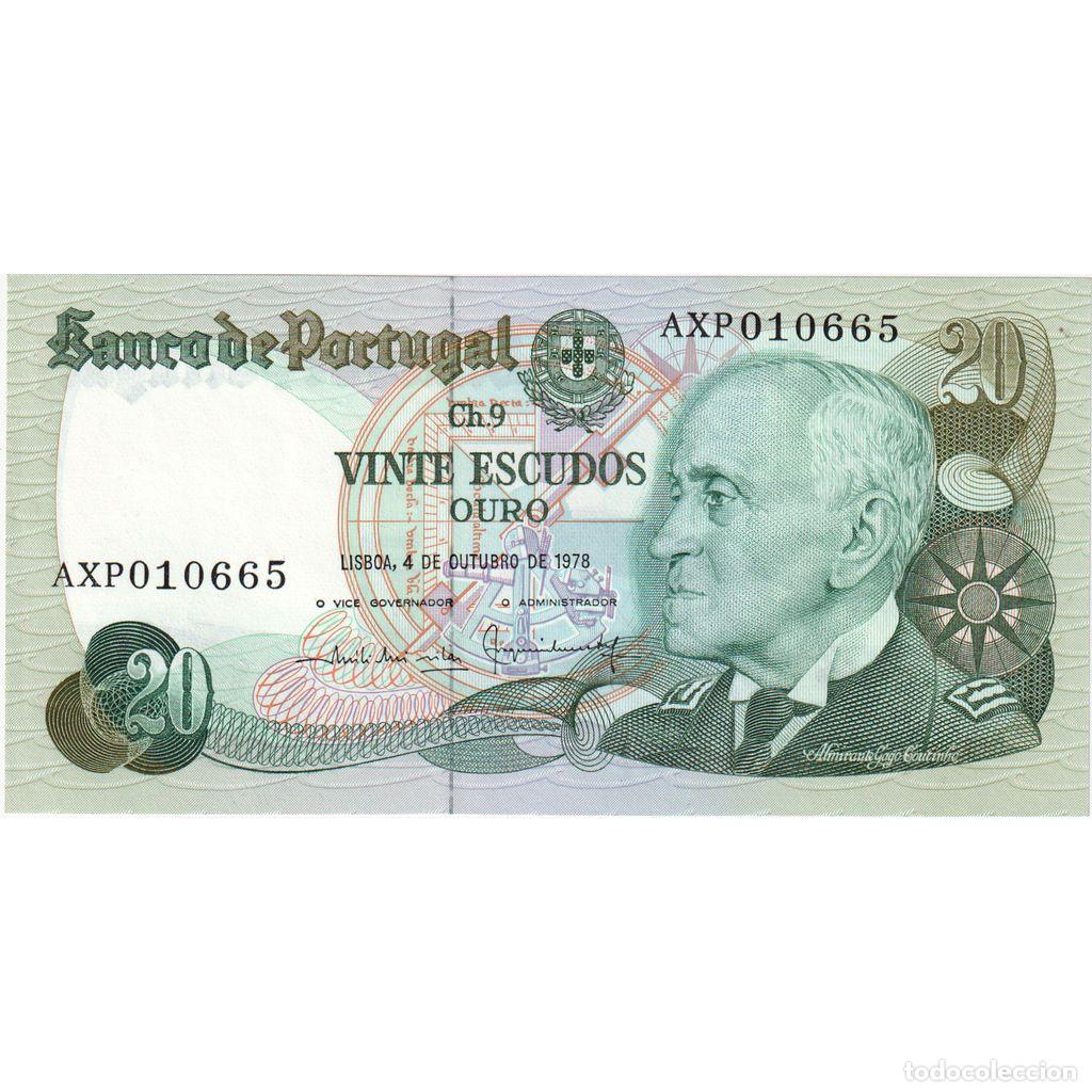 Billetes extranjeros: [#1233896] Billete, 20 Escudos, 1978, Portugal, 1978-10-04, UNC
