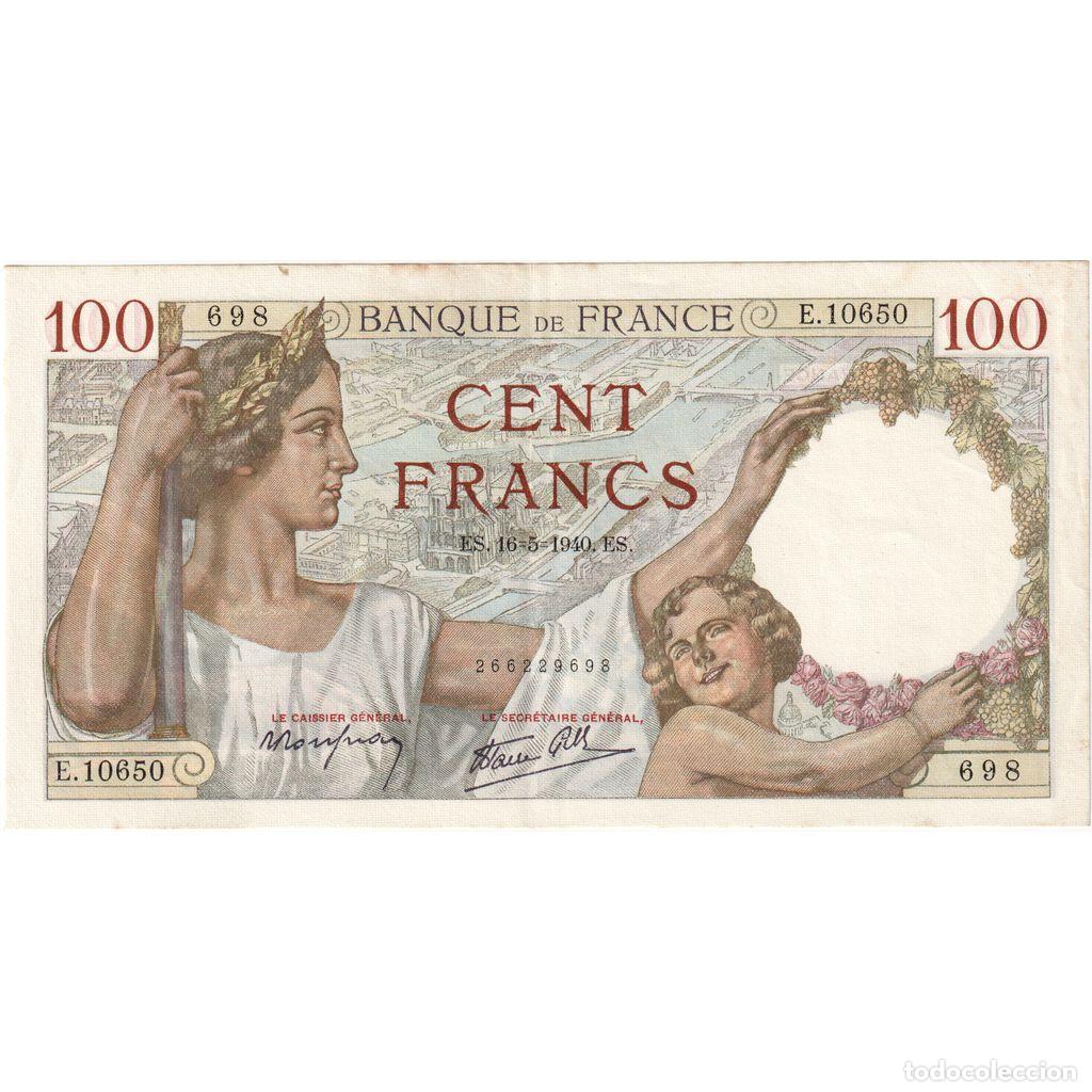 Billetes extranjeros: [#377713] Francia, 100 Francs, Sully, 1940-05-16, E.10650, UNC
