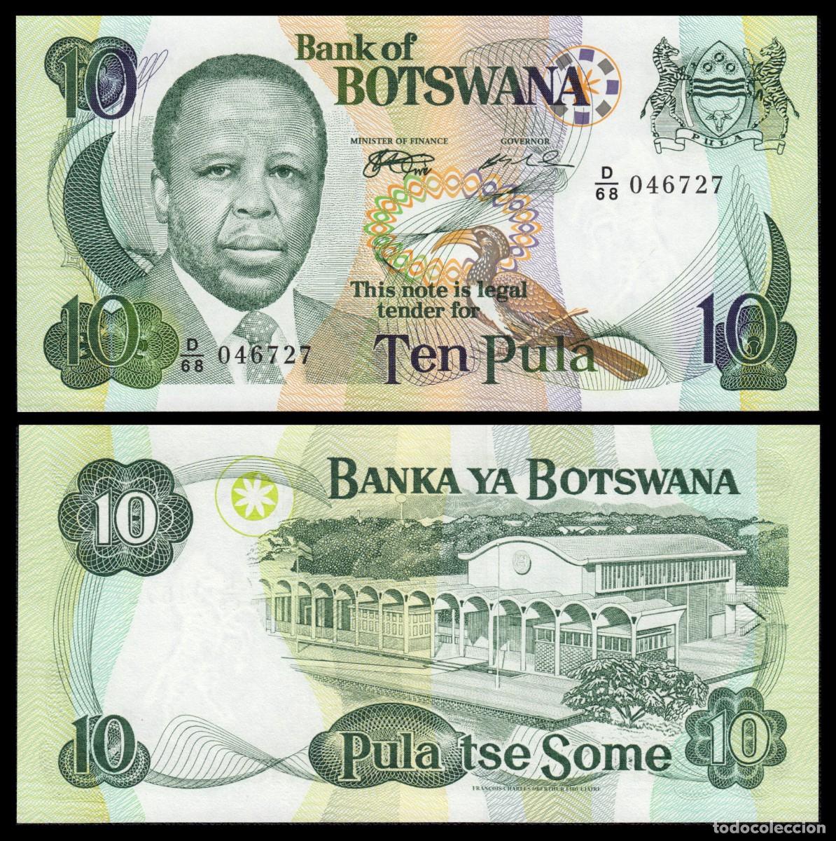 Billetes extranjeros: Botswana 10 Pula 1999 Pick 20a - Foto 1